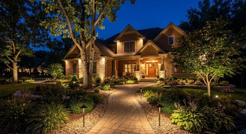Courtyard Light Installation in Overland Park, KS