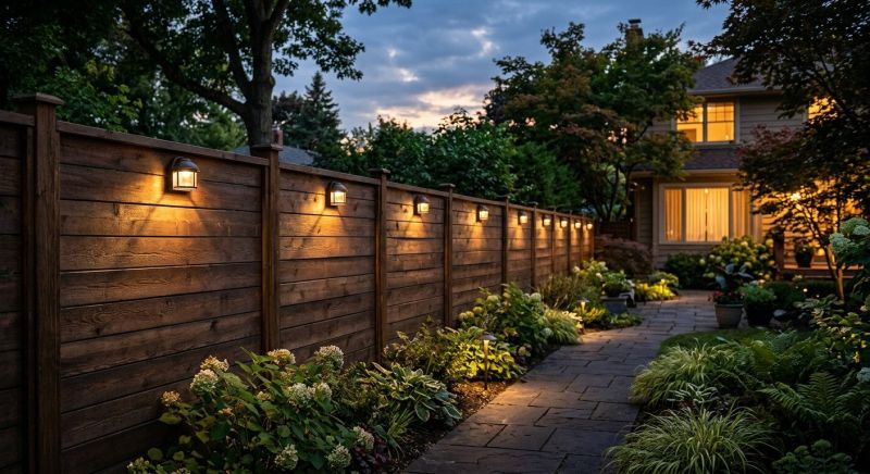 Fence Lighting Installation in Denver, CO