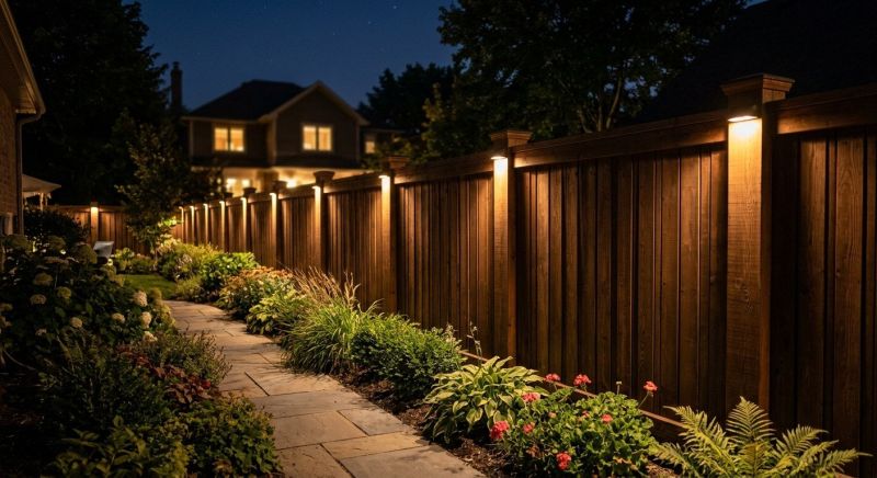 Fence Lighting Installation in Littleton, CO