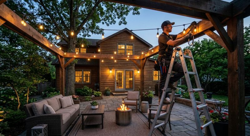 Patio Lights Installation in Prescott Valley, AZ