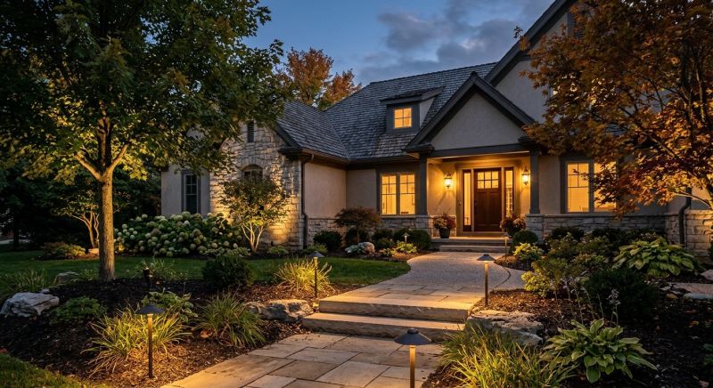 Sidewalk Lighting Installation in Overland Park, KS